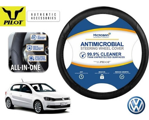 Funda Cubrevolante Negro Antimicrobial Vw Gol Hb 1.6l 2014 Foto 4