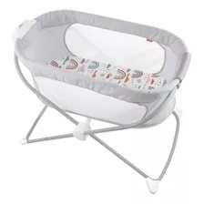 Cuna Moises Portatil Y Plegable Fisher Price Color Gris