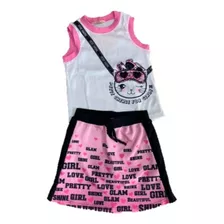 Conjunto Infantil Feminino Power Girl Petit Cherie 030