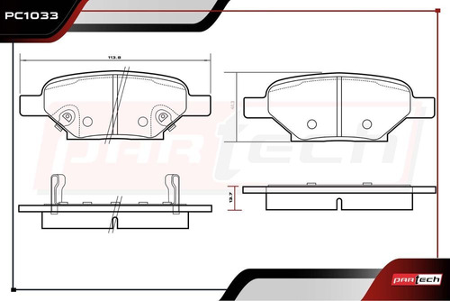 Balatas Traseras Chevrolet Hhr 2010 Foto 2