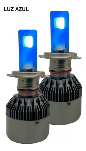 Kit Focos Led H1 Multicolor 2 Caras Luz Blanca Azul Amarilla Foto 4