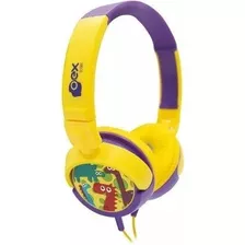 Fone Ouvido Oex Infantil Headphone Kids Dino Amarelo