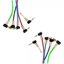 10 Pz Cable Auxiliar 1mt Entrada Tipo L Y Una Normal T2844