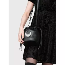 Killstar Bolsa Estilo Morral Con Dije De Luna De Acero Ozul