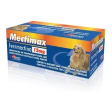 Mectimax Tratamento Sarna 12mg Cães 64 Comp Cartelas Avulsas