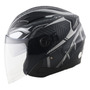 Casco Moto Semi Integral Edge Jaguar Warrior Certificado Dot