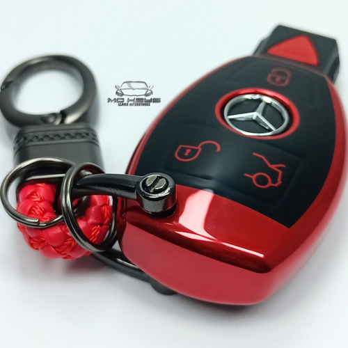 Funda Llave Control Mercedes Benz Tpu Roja Foto 9