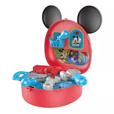 Maleta Com Alça Mickey Construtor Multikids - Br1557