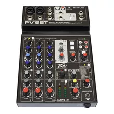 Peavey Pv-6 Bt Consola Mixer 6 Ch Bluetooth Usb Efecto Pv6bt