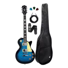 Guitarra Strinberg Les Paul Lps230 Azul + Kit Capa Cabo