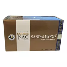 Incenso Massala Golden Nag Vareta Sândalo Sandalwood Cx C 12