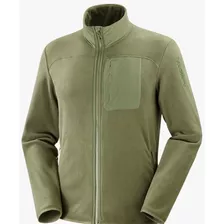 Campera Salomon Hombre Outline Polartec - S+w