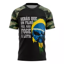 Camiseta Masculina Pátria Amada Brasil Patriota Direita Top