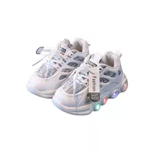 Tenis Niño Bota Sonic Luces Led, Tenis Negro Para Niñas Bota