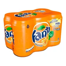 Fanta Lata 354ml Original Pack X6 Gaseosa Zetta Bebidas