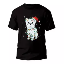 Polera Westie Navidad - 100% Algodón - Dtf - 5a