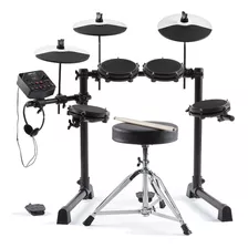 Batería Electrónica Alesis Debut Kit De 5 Piezas Con Banco Y Auriculares