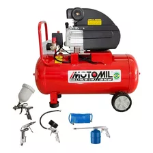 Motocompressor Motomil Mam 8,7pcm 50lt 2hp 220v + Kit Ace