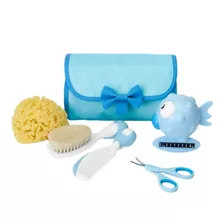 Conjunto De Higiene Kit De Beleza Bebê 5 Itens Chicco Azul