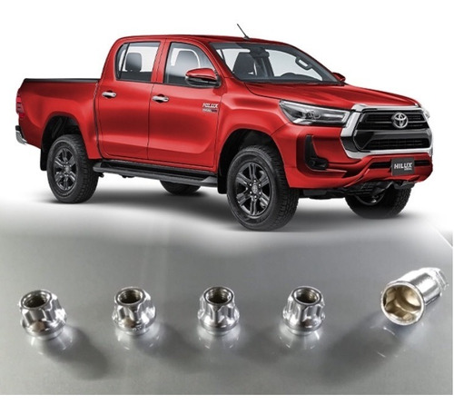 Birlos Seguridad Toyota Hilux 2022 2023 2024 Acero Solido Foto 2