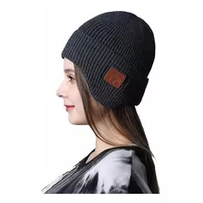 Gorro Lana Con Orejeras Auriculares Y Micrófono Bluetooth 