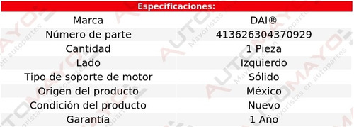 Tacn Soporte De Motor Izq Dai Pickup L4 2.6l Isuzu 88-95 Foto 3