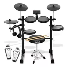 Pyle 8-piece Electronic Drum Set Professional Electric Drumm