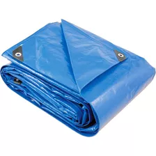 Lona Polietileno 12x6m Azul 200 Micras Reforçada - Vonder Pl