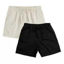 Short Masculino Mauricinho Bermuda Linho Leve Viscose Slim 