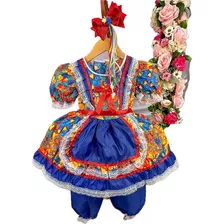 Vestido Festa Junina Infantil Benta Estampa 5