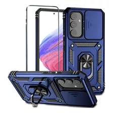 Funda Para Samsung A54 A34 A14 Series Con Soporte + Mica