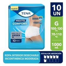 Pañal Adulto Calzon Incotine Tena Pants Comfort Talla G 10u Talle Grande