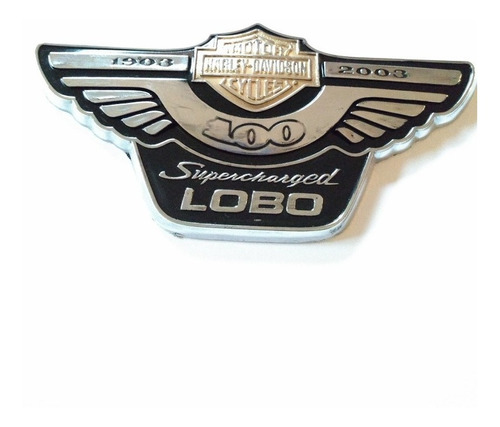 Emblema Ford Lobo 100 Aos 1903 - 2003 Supercharged Harley Foto 2