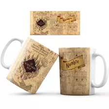 Mug Pocillo Mapa Merodeador Harry Potter Con Nombre