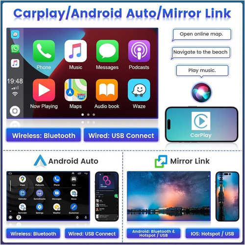 Radio Estereo Android Gps Vw Polo 2008-2019 4+32g Carplay Foto 4