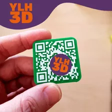 Chapita Identificatoria Ylh3d Qr Pasante 4x4c | Ml