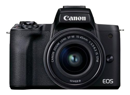  Canon Eos Kit M50 Mark Ii + Lente Ef-m 15-45mm F/3.5-6.3 Is Stm Mirrorless Cor  Preto