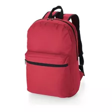  Mochila De Nylon Com Bolso Frontal Leve E Reforçada Cores Cor Vermelho