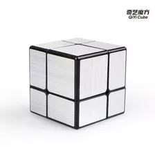 Cubo Mágico Profissional Mirror Blocks 2x2x2 Qiyi Prata