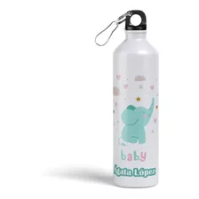 Botella Metalica Personalizada Elefante Bebe B67