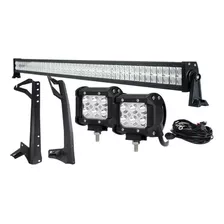 Kit Barra Led 52 Brackets Faros 700w Jeep Wrangler Jk 07-17