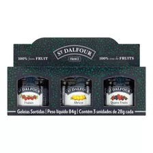 Kit Geleia Francesa Morango+damasco+4 Frutas St Dalfour 84g