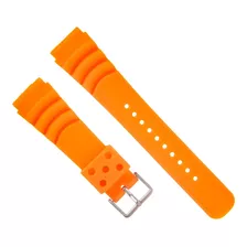 Pulseira Borracha Scuba Diver Laranja 20mm 22mm