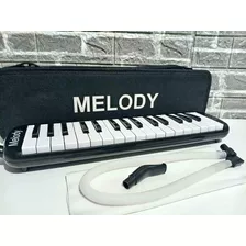 Flauta Melodica Melody 32 Teclas Negro-estuche Rigido