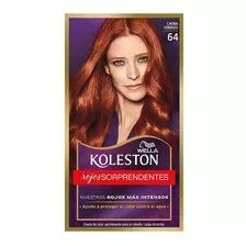 Kit Tinte Wella Professionals Koleston Coloración En Crema Tono 64 Caoba Cobrizo Para Cabello