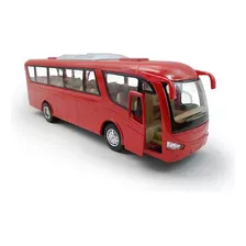 Ônibus Coach Escala 1:64 Vermelho