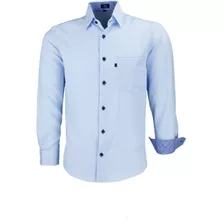 Camisa Social Masculina Manga Longa - Microleve Não Amassa