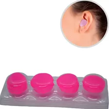 Protetor Auricular Moldável Tampão Plug Ouvido Para Natação Cor Rosa