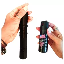 Combo Defensa Personal Linterna Táctica Antirrobo + Gas