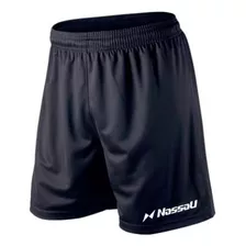 Pantalón Corto Short De Fútbol Nassau - Color Negro Pack X10